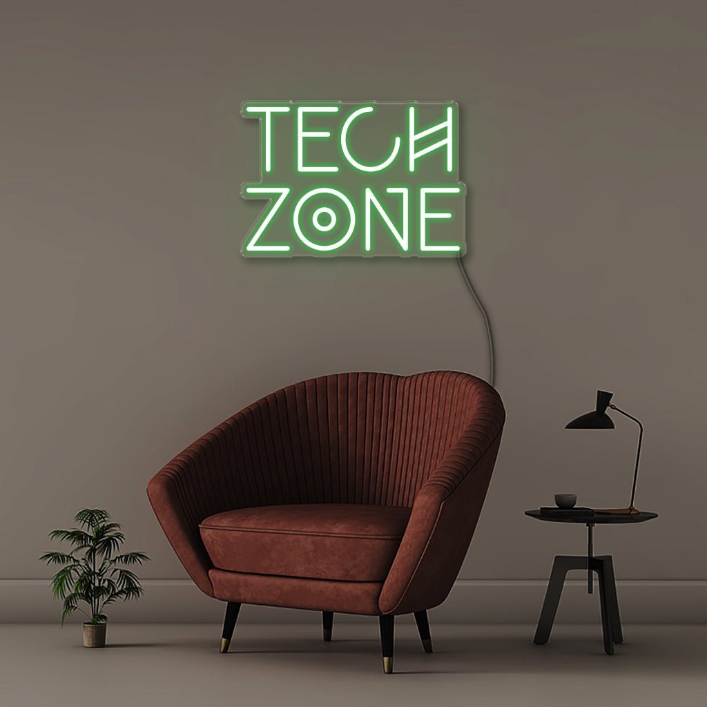 Tech Zone - Neonific - LED Neon Signs - 50 CM - Green