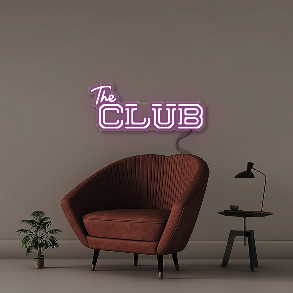 The Club - Neonific - LED Neon Signs - 50 CM - Purple
