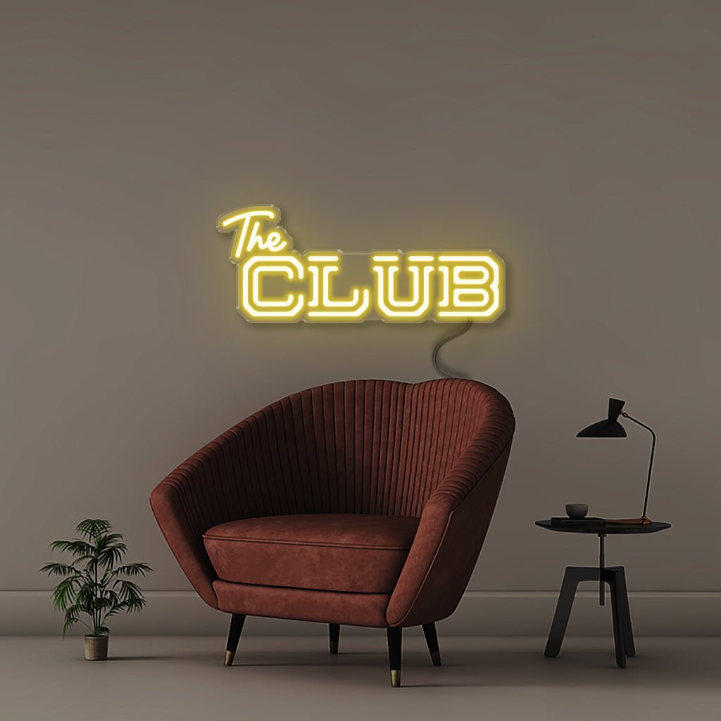 The Club - Neonific - LED Neon Signs - 50 CM - Yellow