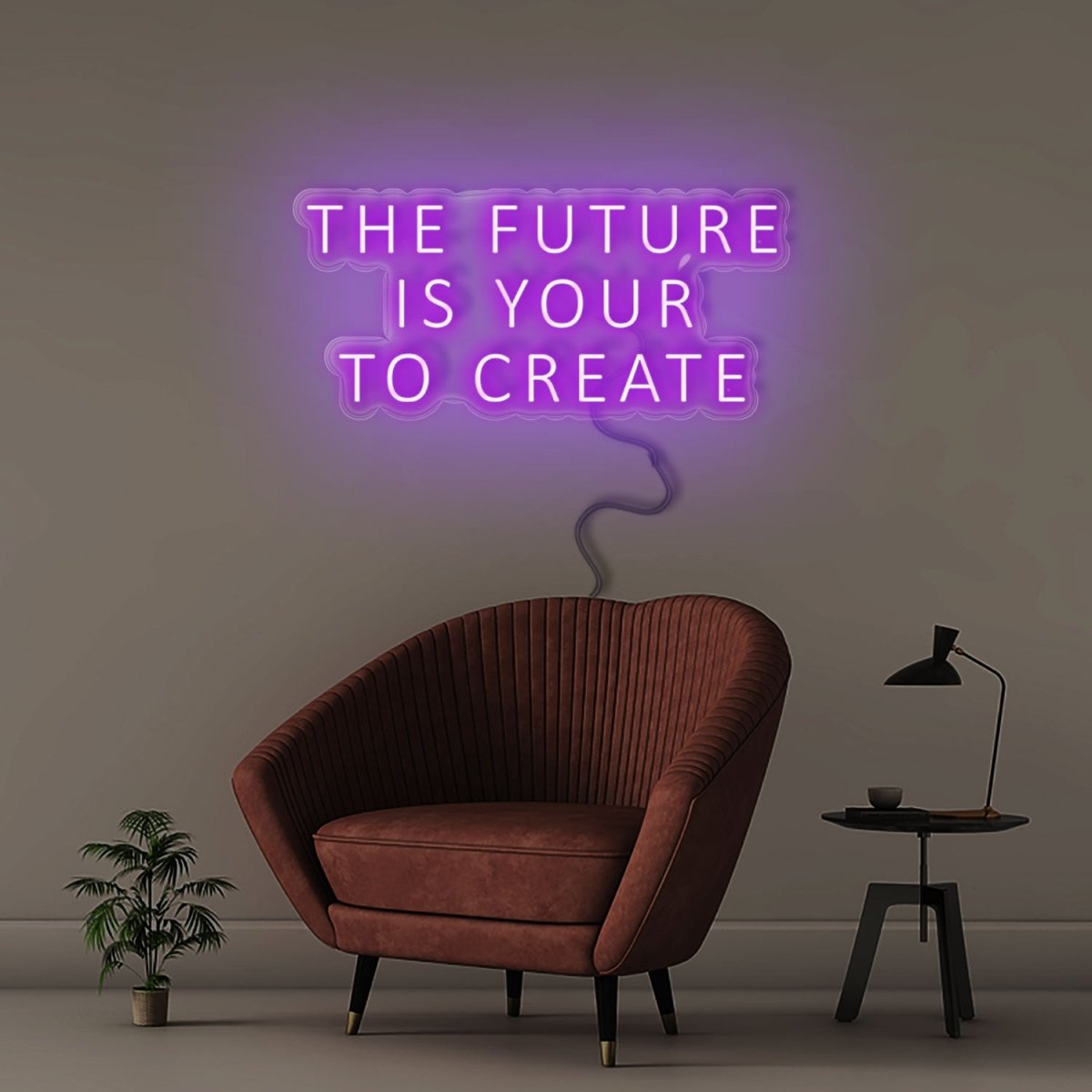 The Future Is Yours To Create - Neonific - LED Neon Signs - 60cm - White