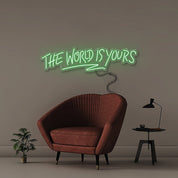 The world is yours - Neonific - LED Neon Signs - 75 CM - Green