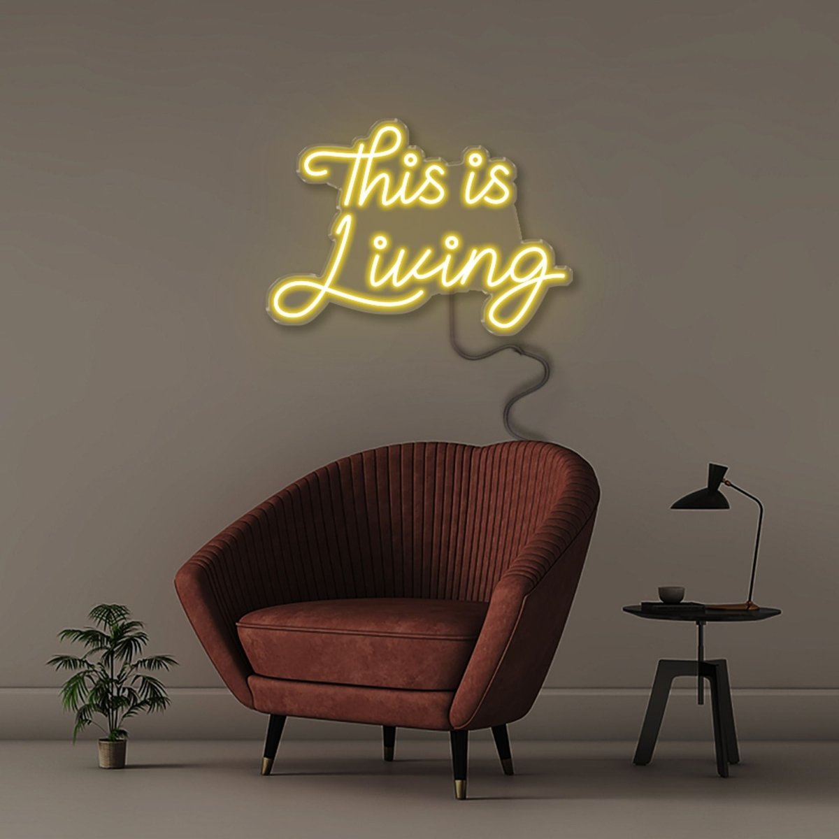 This Is Living - Neonific - LED Neon Signs - 61cm (24") -