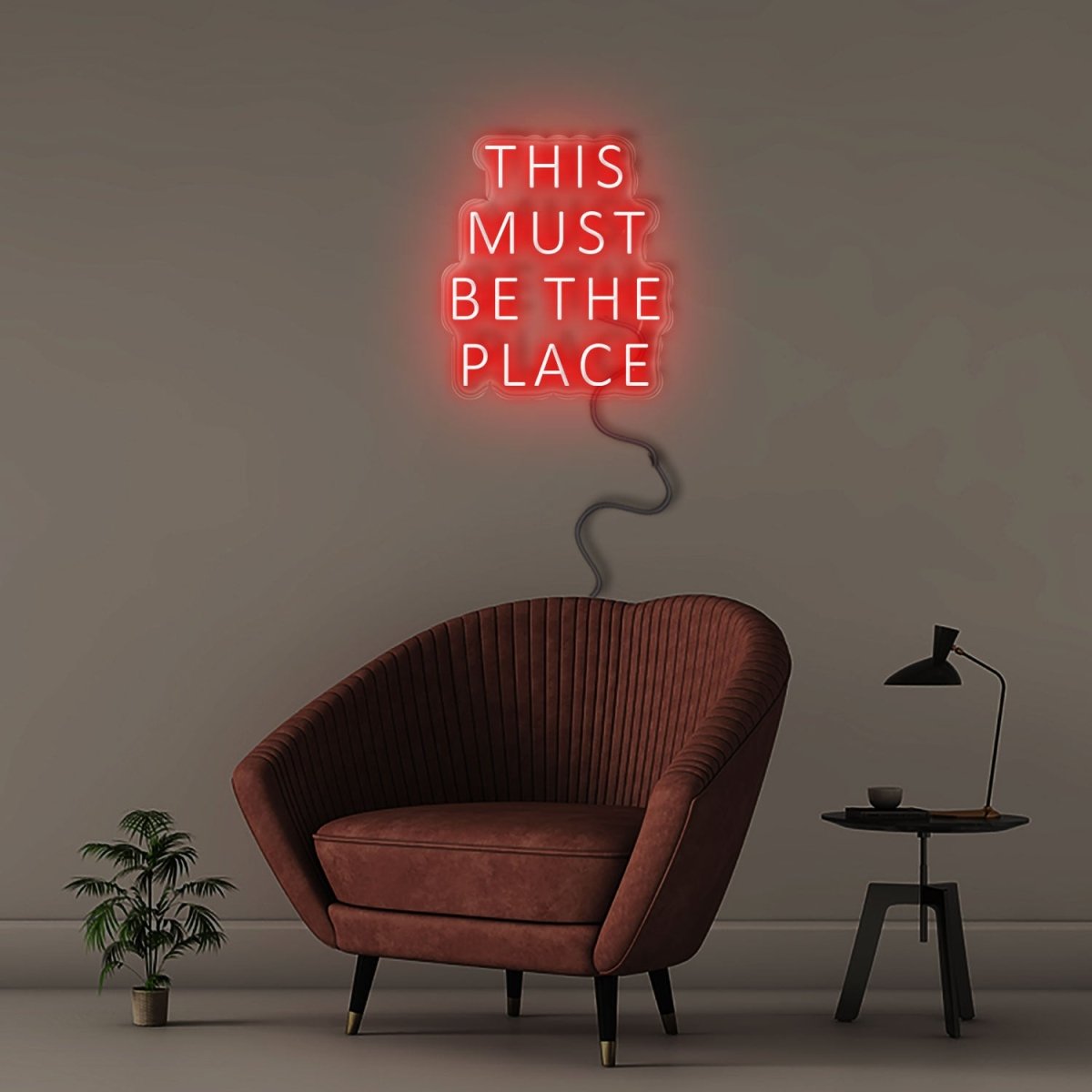 This Must Be The Place - Neonific - LED Neon Signs - 60cm - White