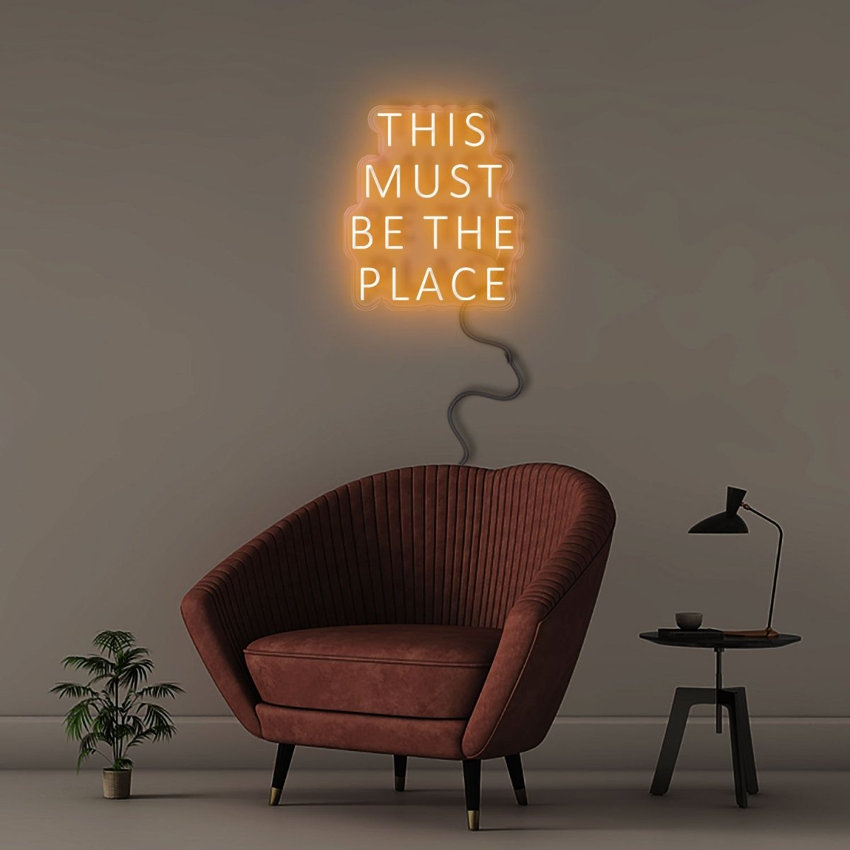 This Must Be The Place - Neonific - LED Neon Signs - 60cm - White