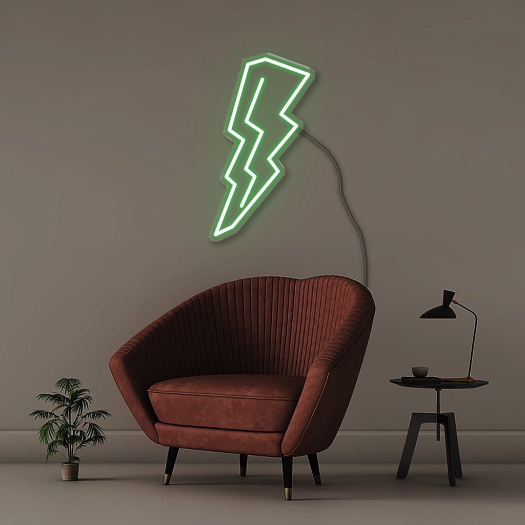 Thunderbolt - Neonific - LED Neon Signs - 75 CM - Green