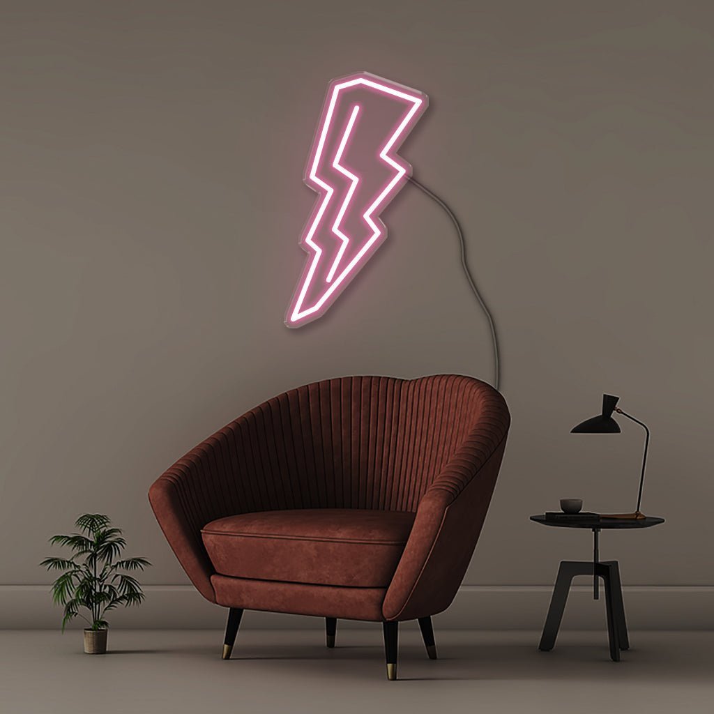 Thunderbolt - Neonific - LED Neon Signs - 75 CM - Light Pink