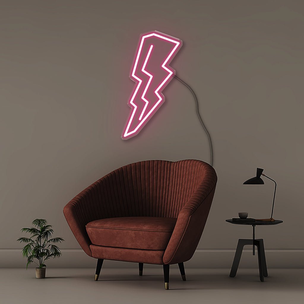 Thunderbolt - Neonific - LED Neon Signs - 75 CM - Pink