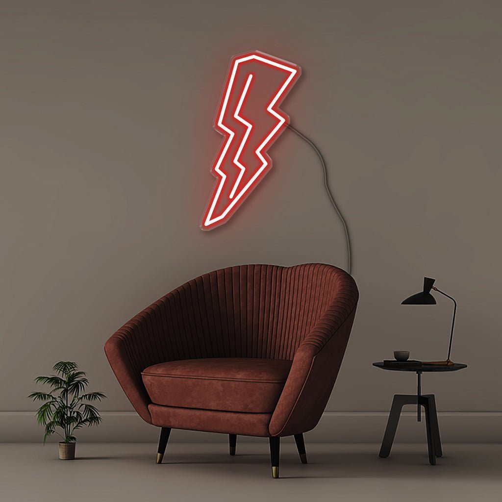 Thunderbolt - Neonific - LED Neon Signs - 75 CM - Red