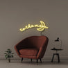 To the moon - Neonific - LED Neon Signs - 50 CM - Yellow