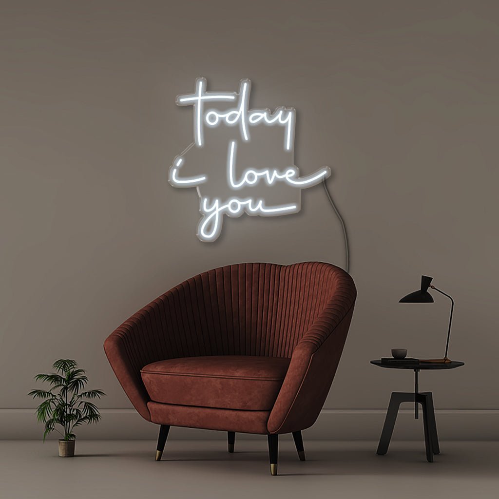 Today i love you - Neonific - LED Neon Signs - 50 CM - Cool White
