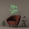 Today i love you - Neonific - LED Neon Signs - 50 CM - Green