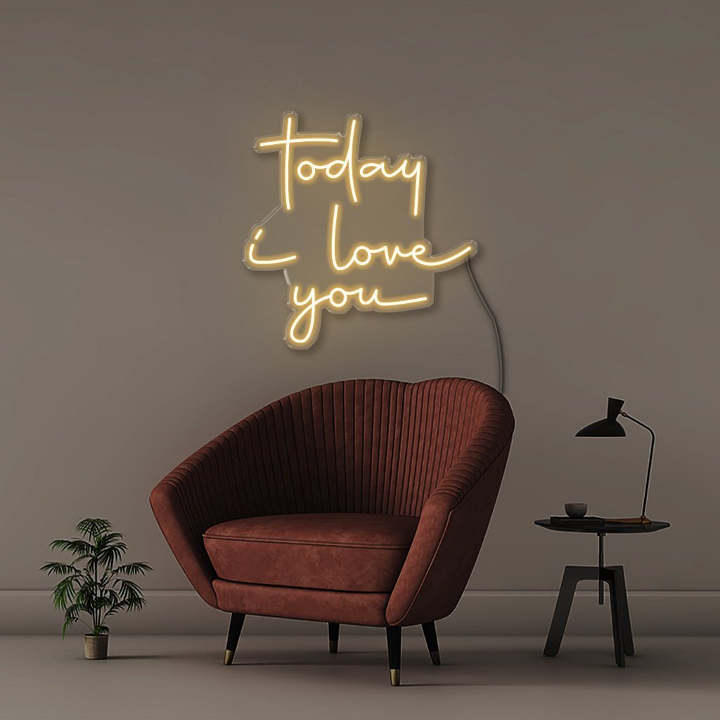 Today i love you - Neonific - LED Neon Signs - 50 CM - Warm White