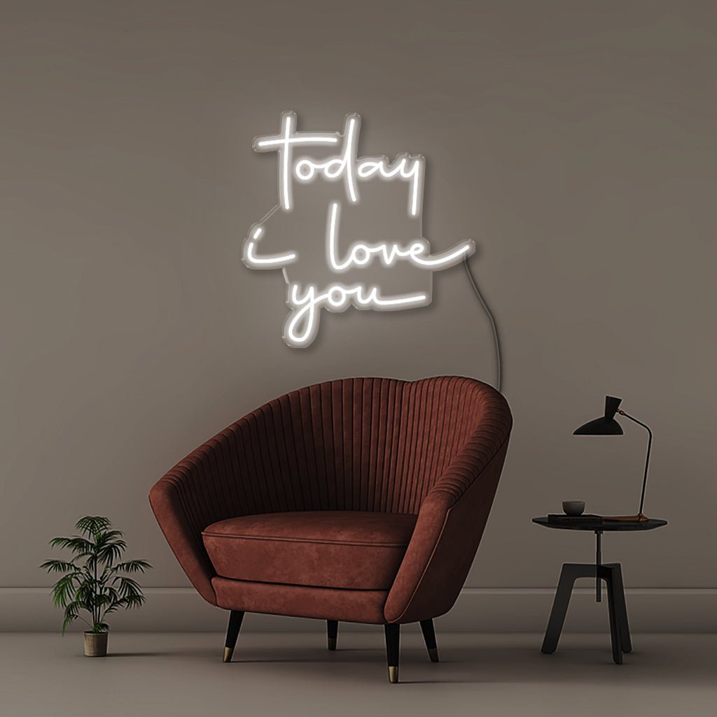 Today i love you - Neonific - LED Neon Signs - 50 CM - White