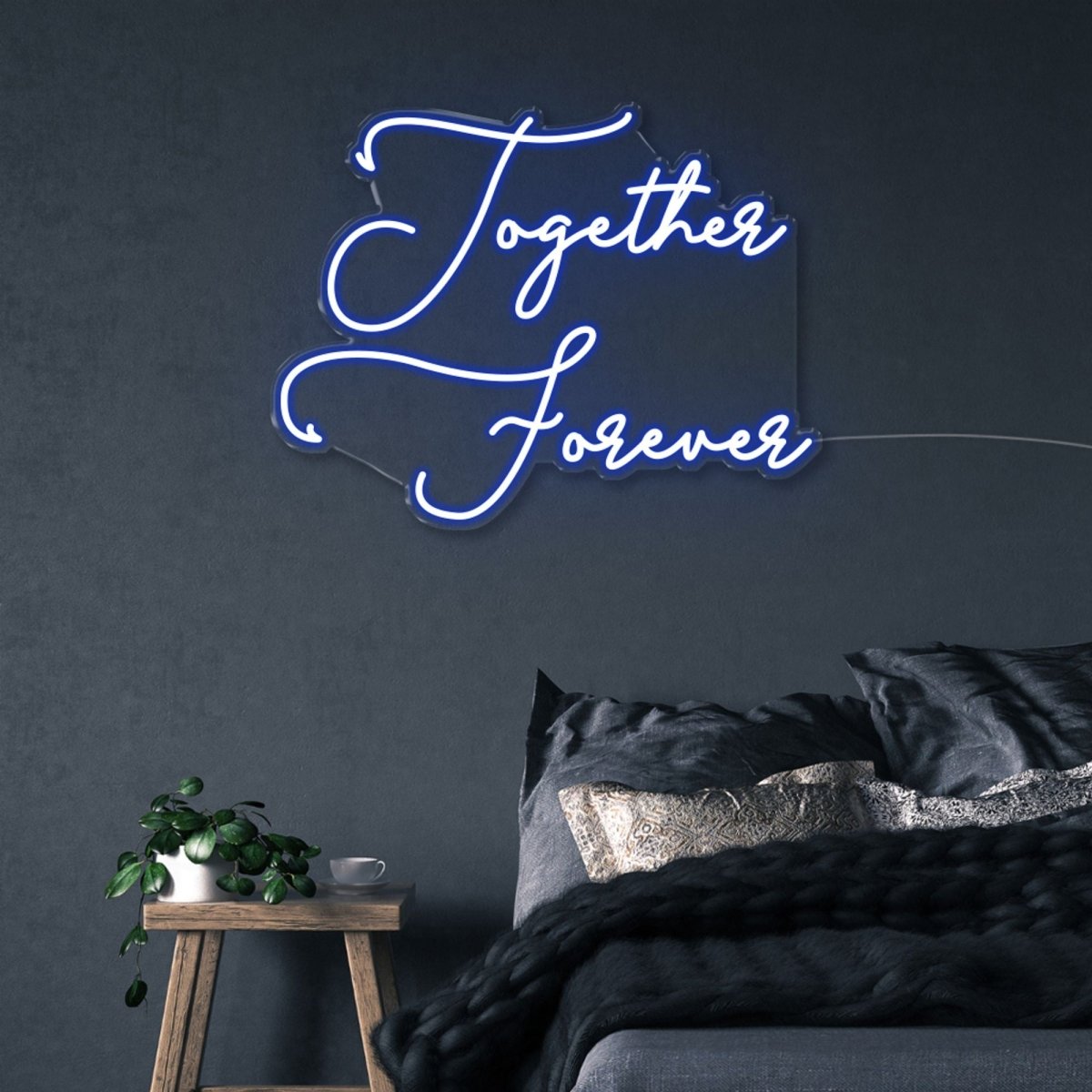 Together Forever - Neonific - LED Neon Signs - 50 CM - Blue