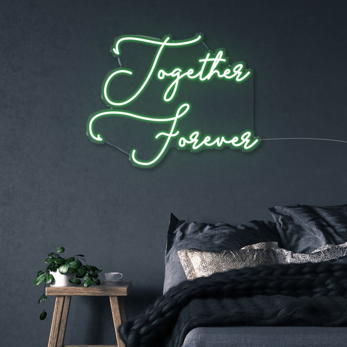 Together Forever - Neonific - LED Neon Signs - 50 CM - Green