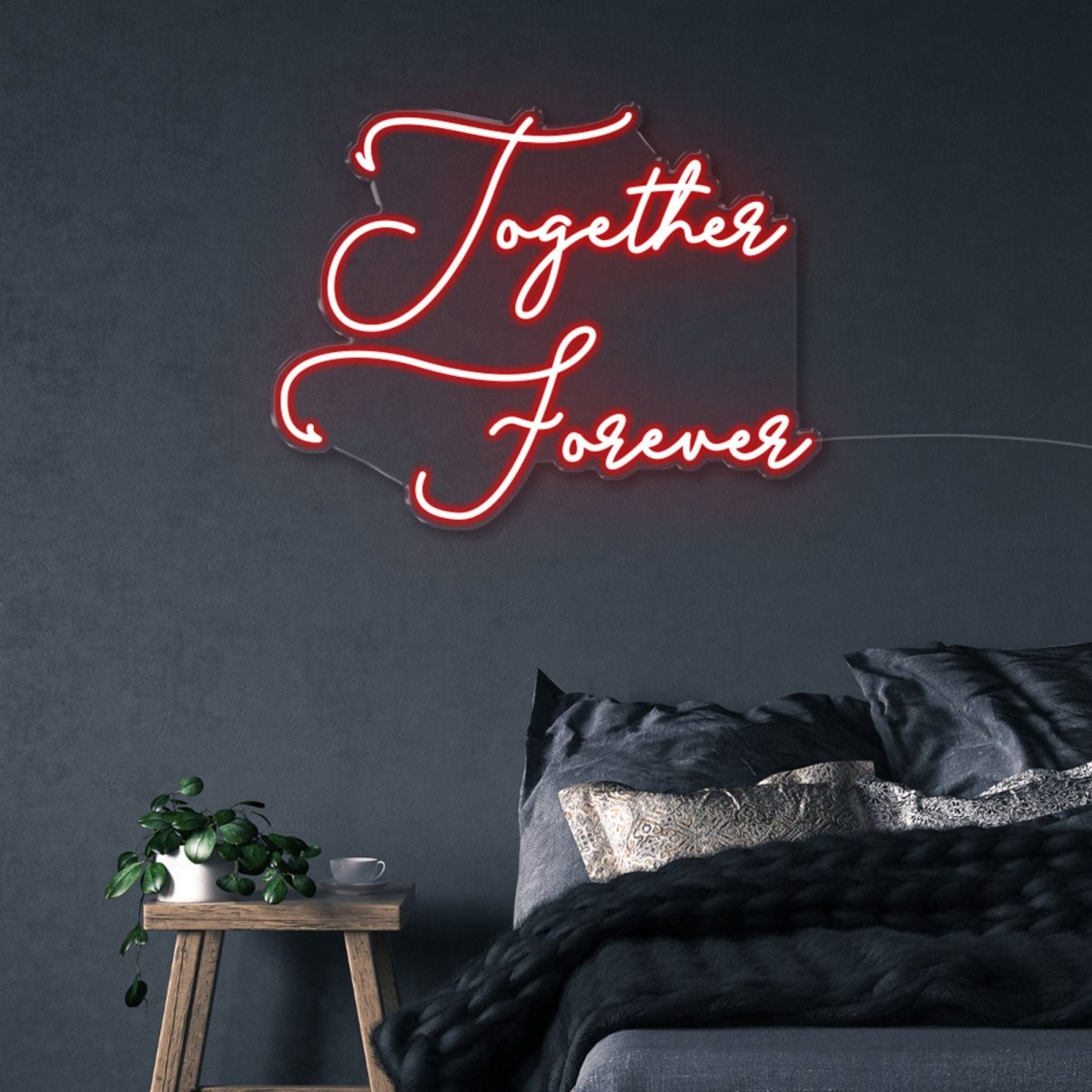 Together Forever - Neonific - LED Neon Signs - 50 CM - Red