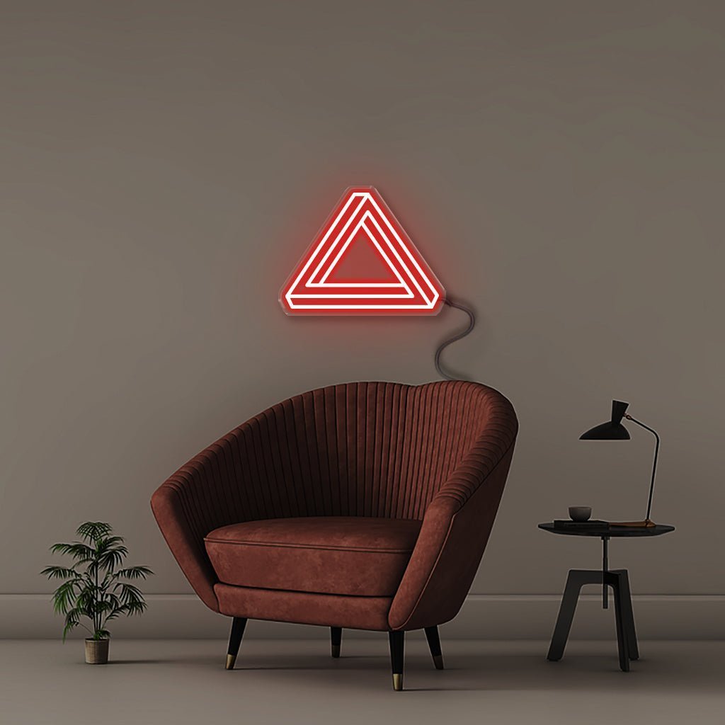 Triangular - Neonific - LED Neon Signs - 50 CM - Red