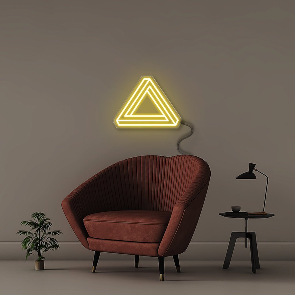 Triangular - Neonific - LED Neon Signs - 50 CM - Yellow
