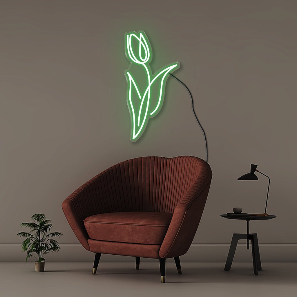 Tulips - Neonific - LED Neon Signs - 100 CM - Green
