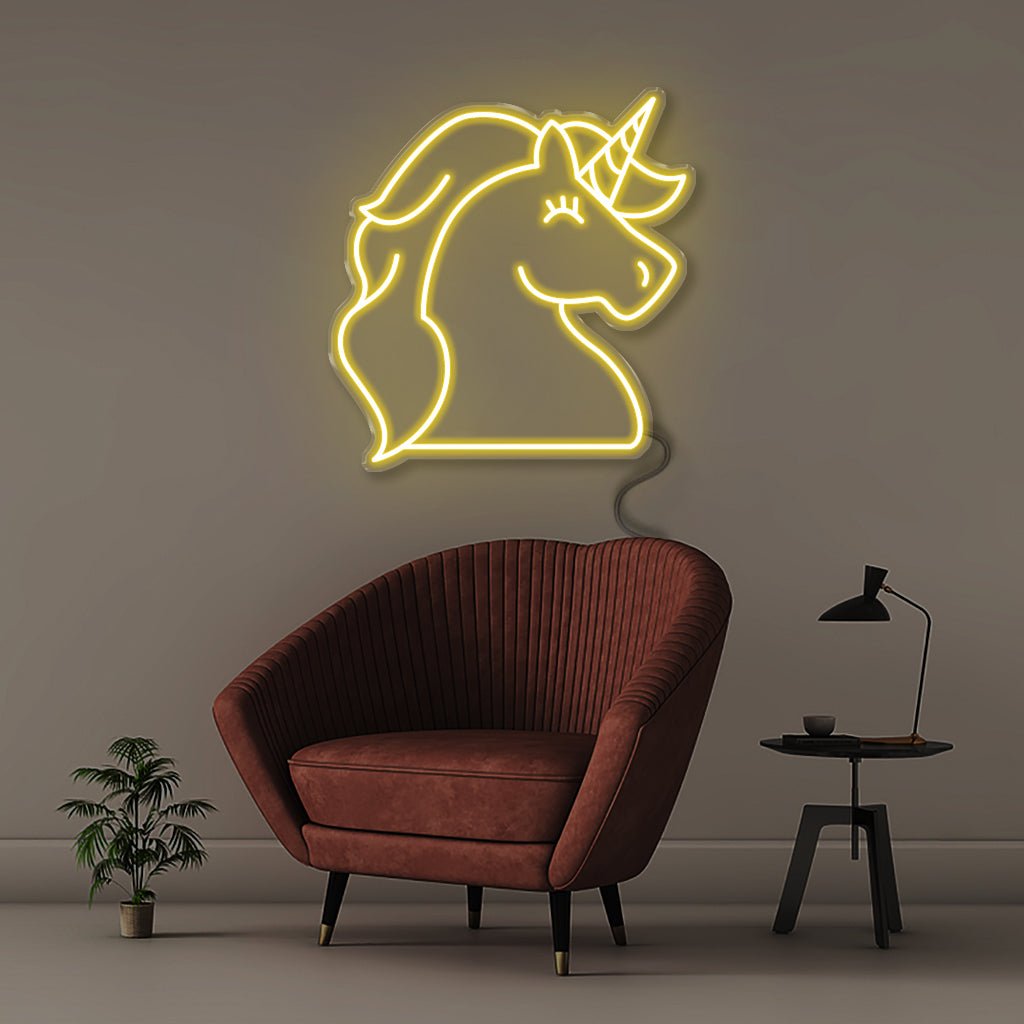 Unicorn - Neonific - LED Neon Signs - 50 CM - Yellow