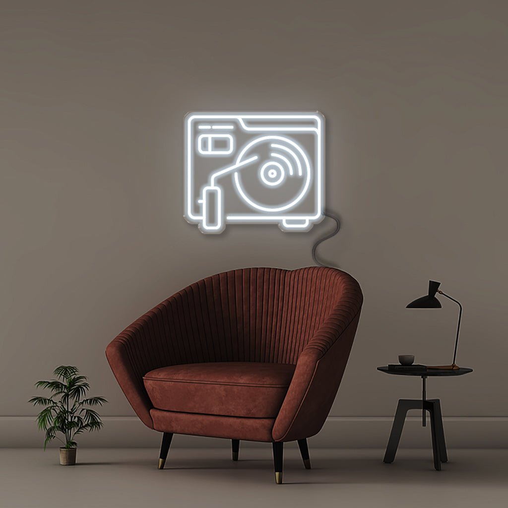 Vinyl Player - Neonific - LED Neon Signs - 50 CM - Cool White