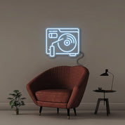Vinyl Player - Neonific - LED Neon Signs - 50 CM - Light Blue