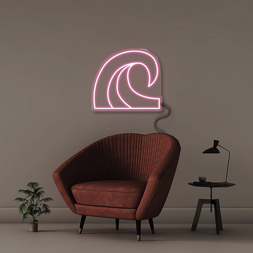 Wave - Neonific - LED Neon Signs - 50 CM - Light Pink