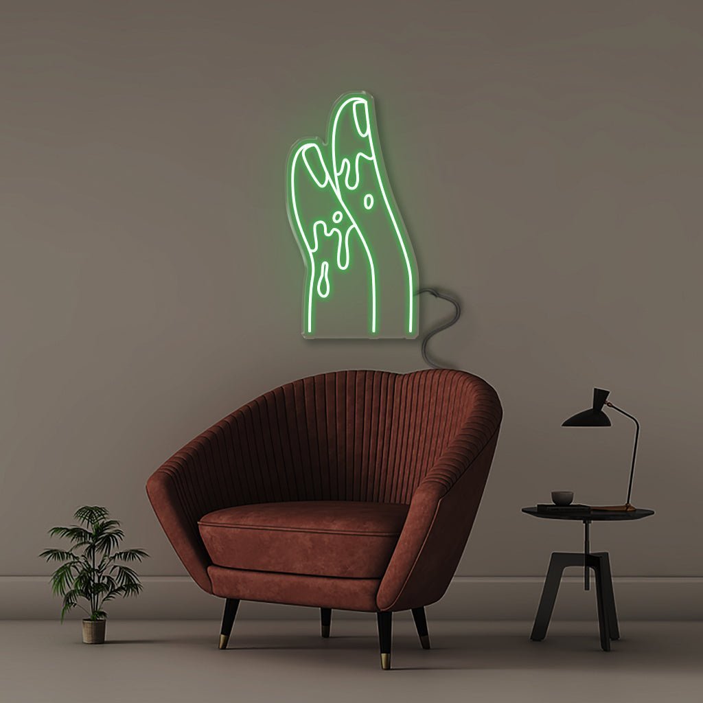 Wet Fingers - Neonific - LED Neon Signs - 50 CM - Green