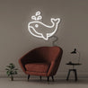 Whale - Neonific - LED Neon Signs - 50 CM - White