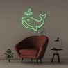 Whale - Neonific - LED Neon Signs - 50 CM - Green