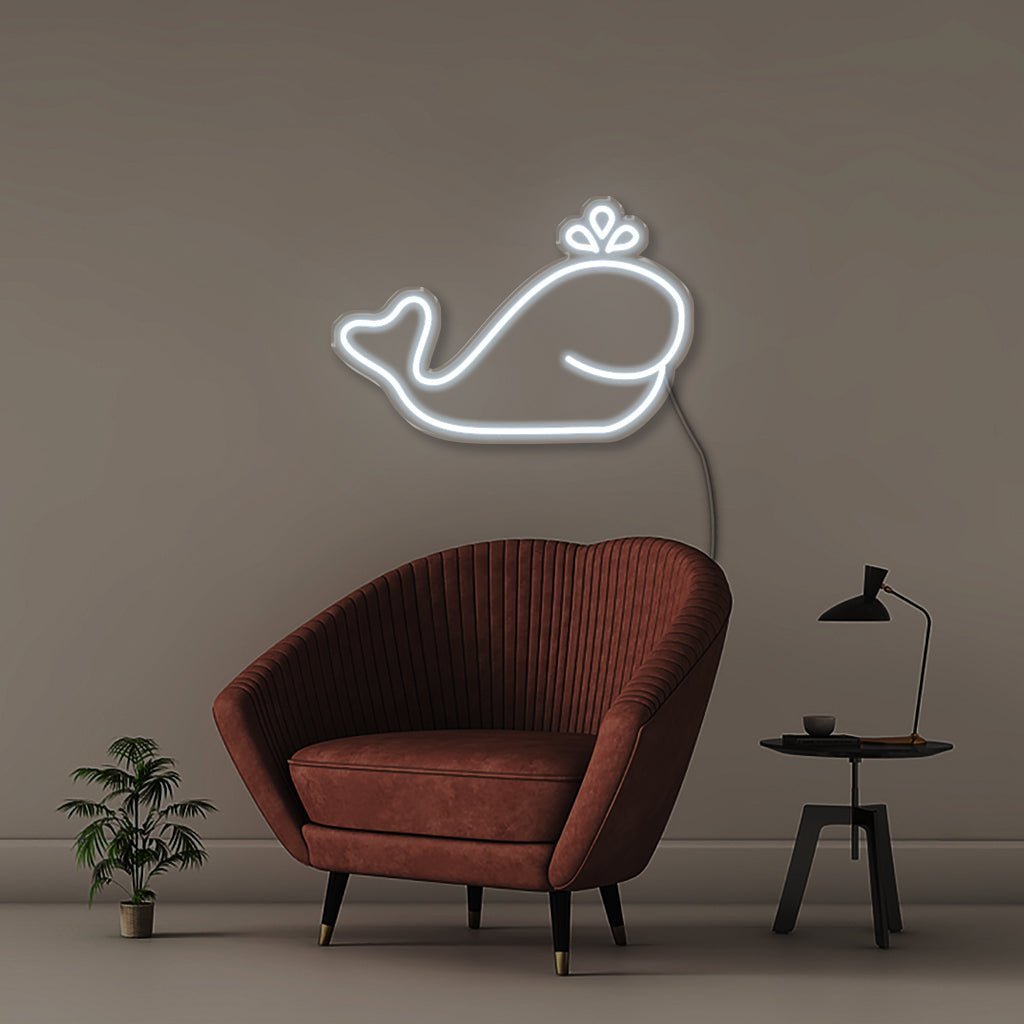 Whale - Neonific - LED Neon Signs - 50 CM - Cool White