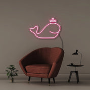 Whale - Neonific - LED Neon Signs - 50 CM - Pink