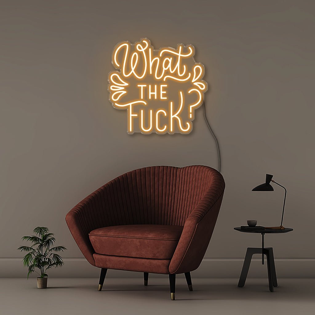 What the Fuck - Neonific - LED Neon Signs - 50 CM - Orange