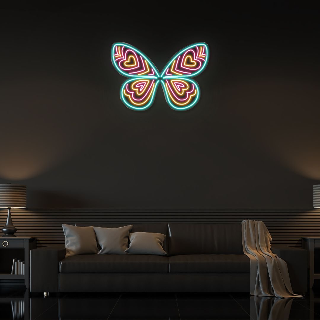 Whimsical Butterfly - Neonific - LED Neon Signs - 24" (61cm) -