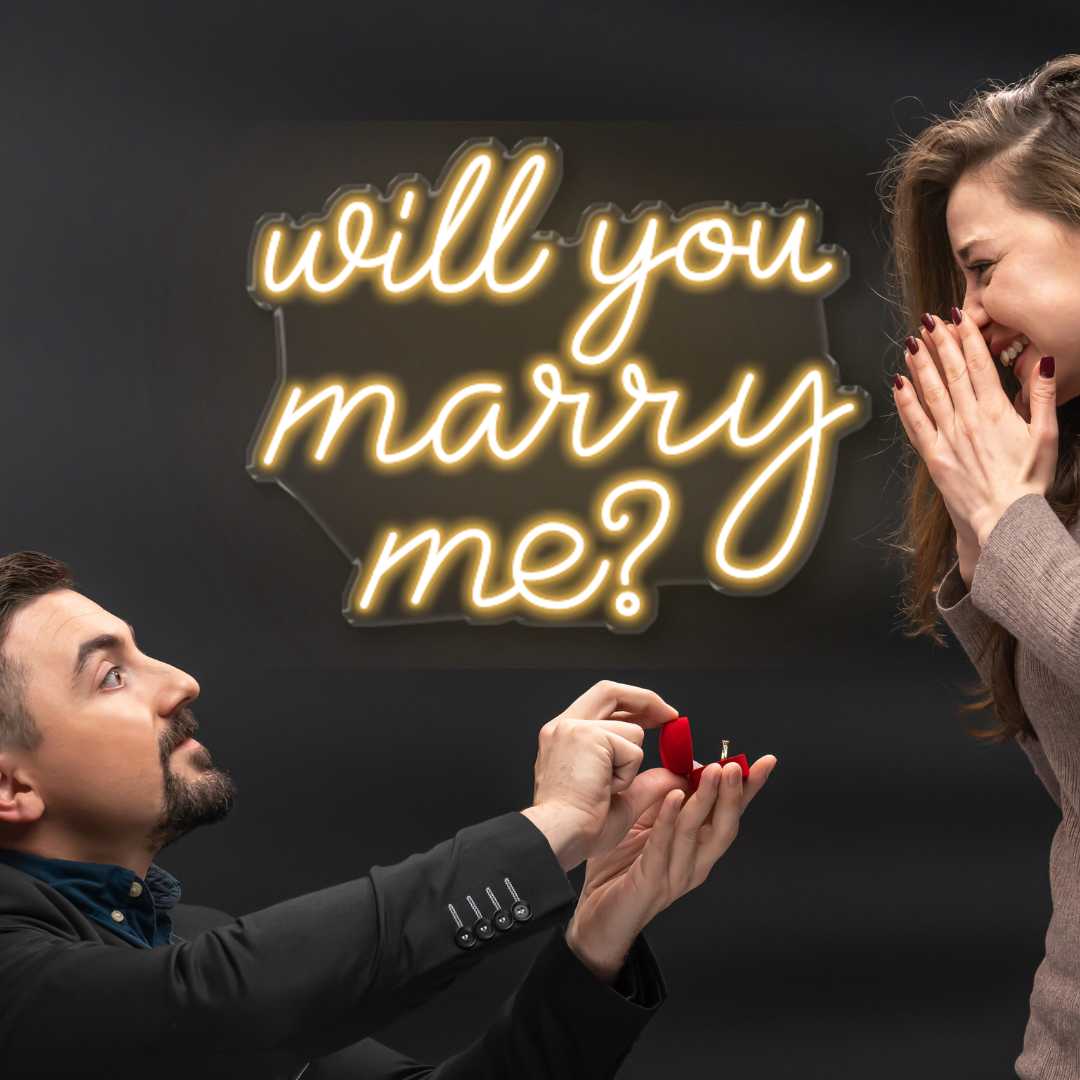 Will You Marry Me Sign - Neonific - LED Neon Signs - 24" (61cm) -
