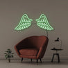 Wings - Neonific - LED Neon Signs - 50 CM - Green