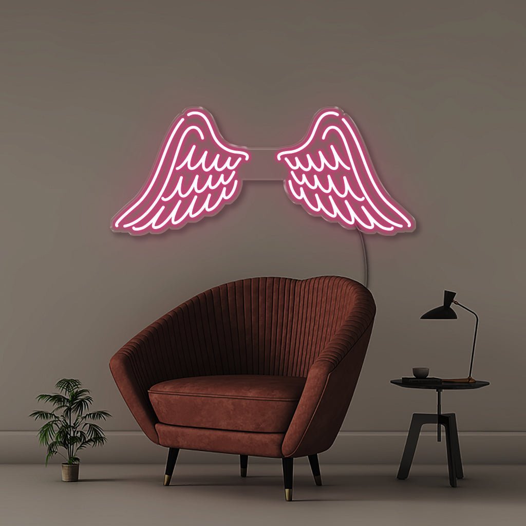 Wings - Neonific - LED Neon Signs - 50 CM - Pink