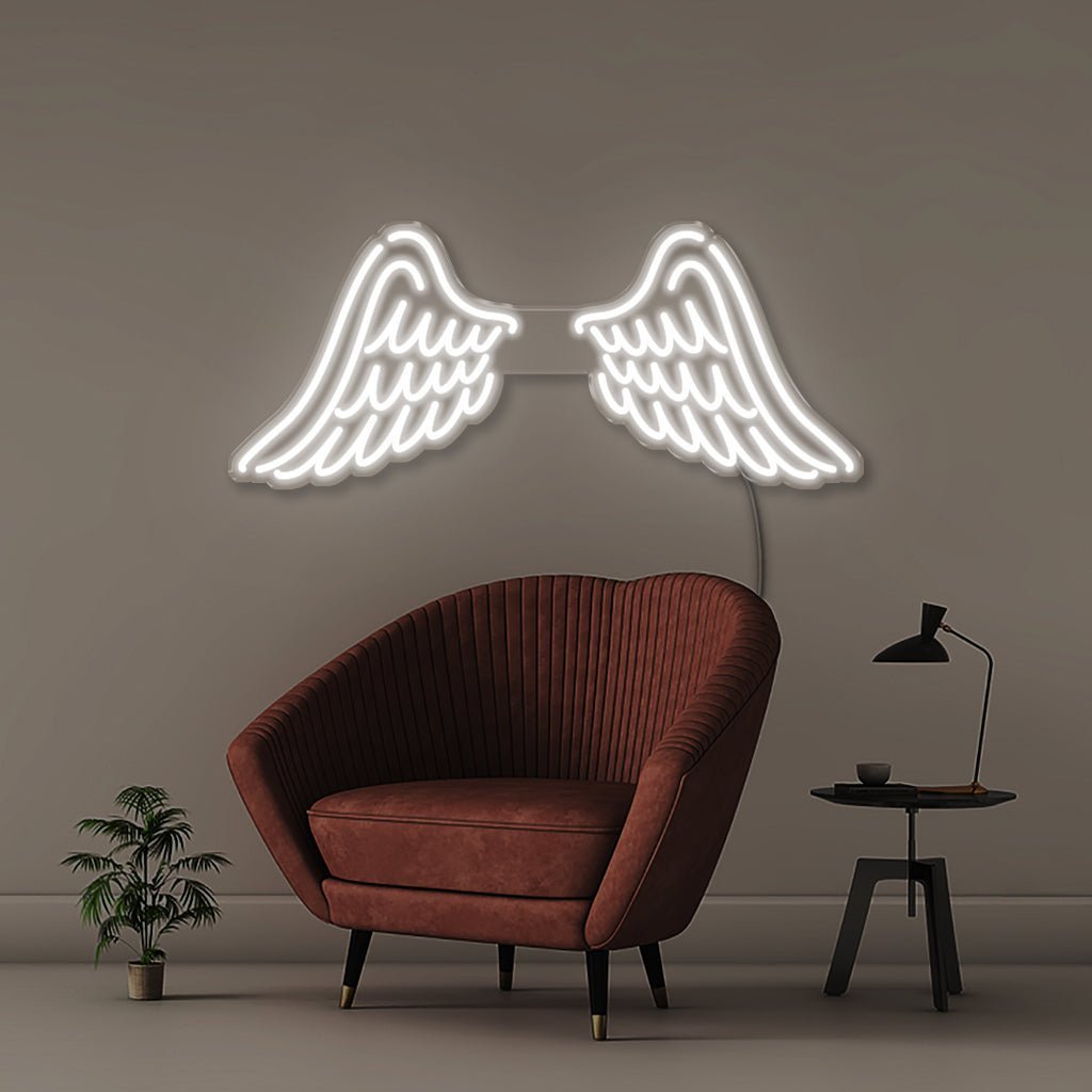 Wings - Neonific - LED Neon Signs - 50 CM - White