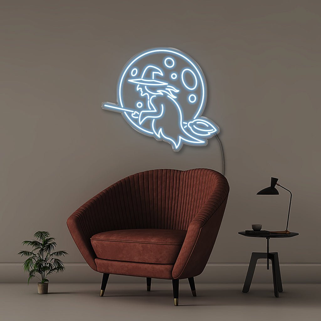 Witch - Neonific - LED Neon Signs - 50 CM - Light Blue