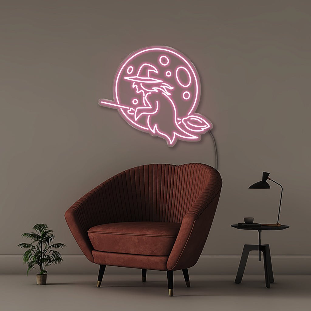 Witch - Neonific - LED Neon Signs - 50 CM - Light Pink