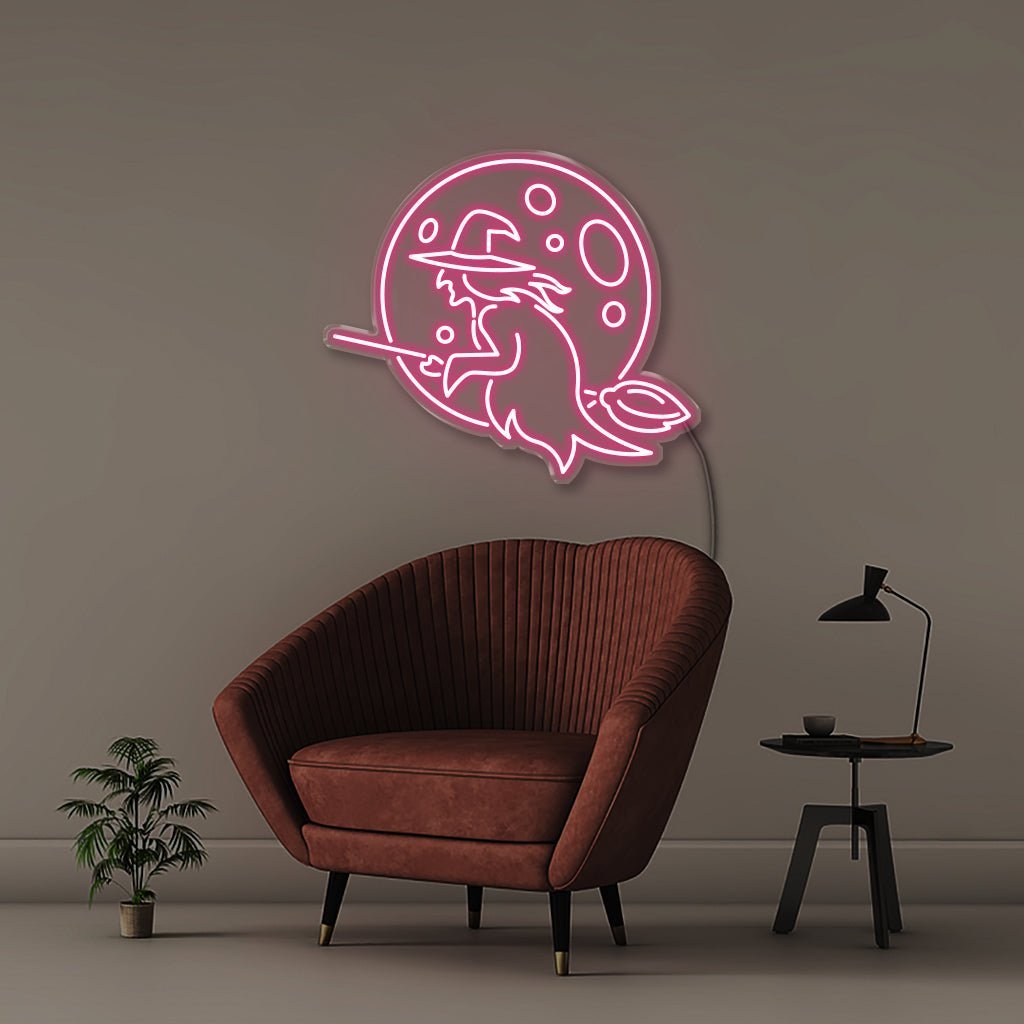 Witch - Neonific - LED Neon Signs - 50 CM - Pink