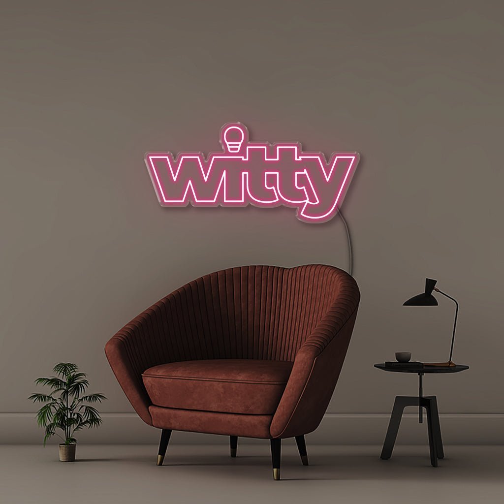 Witty - Neonific - LED Neon Signs - 50 CM - Pink