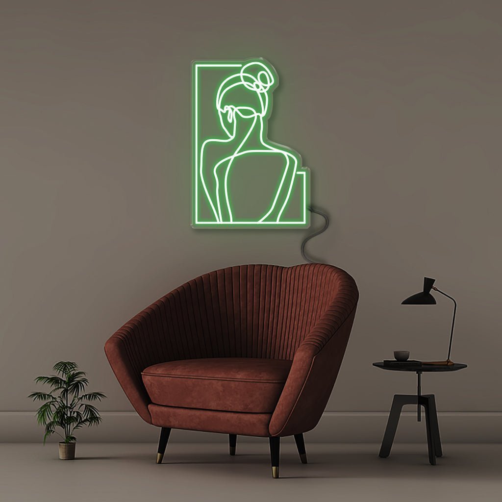 Woman - Neonific - LED Neon Signs - 75 CM - Green