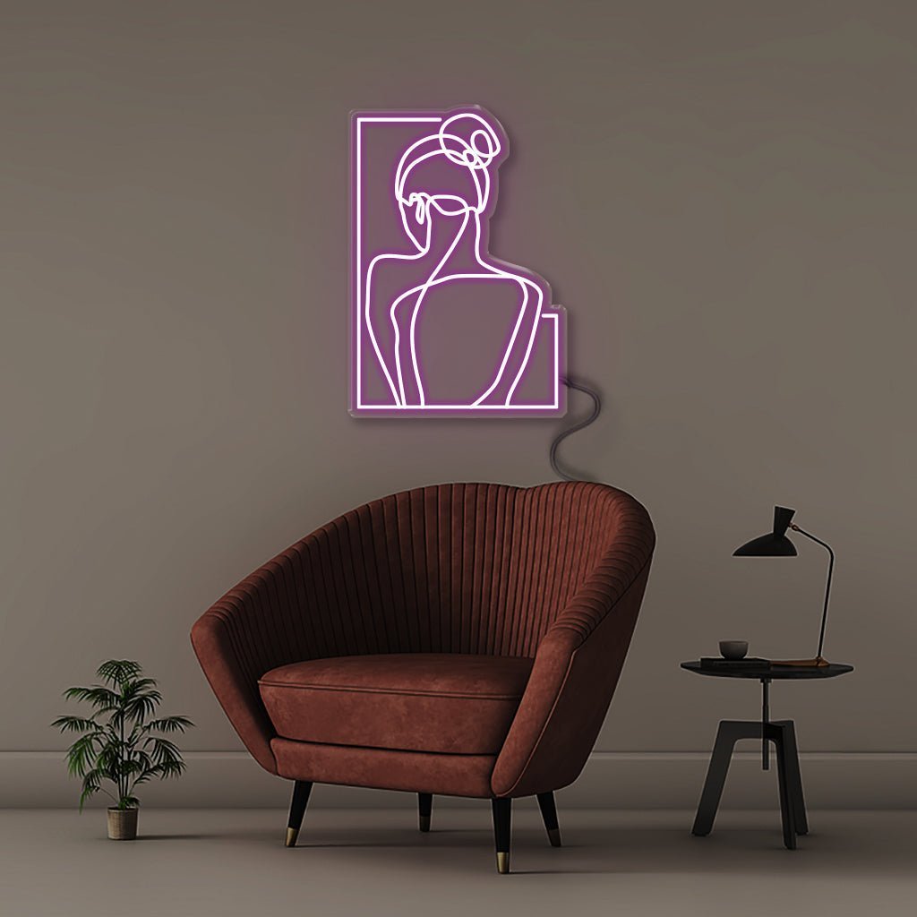 Woman - Neonific - LED Neon Signs - 75 CM - Purple