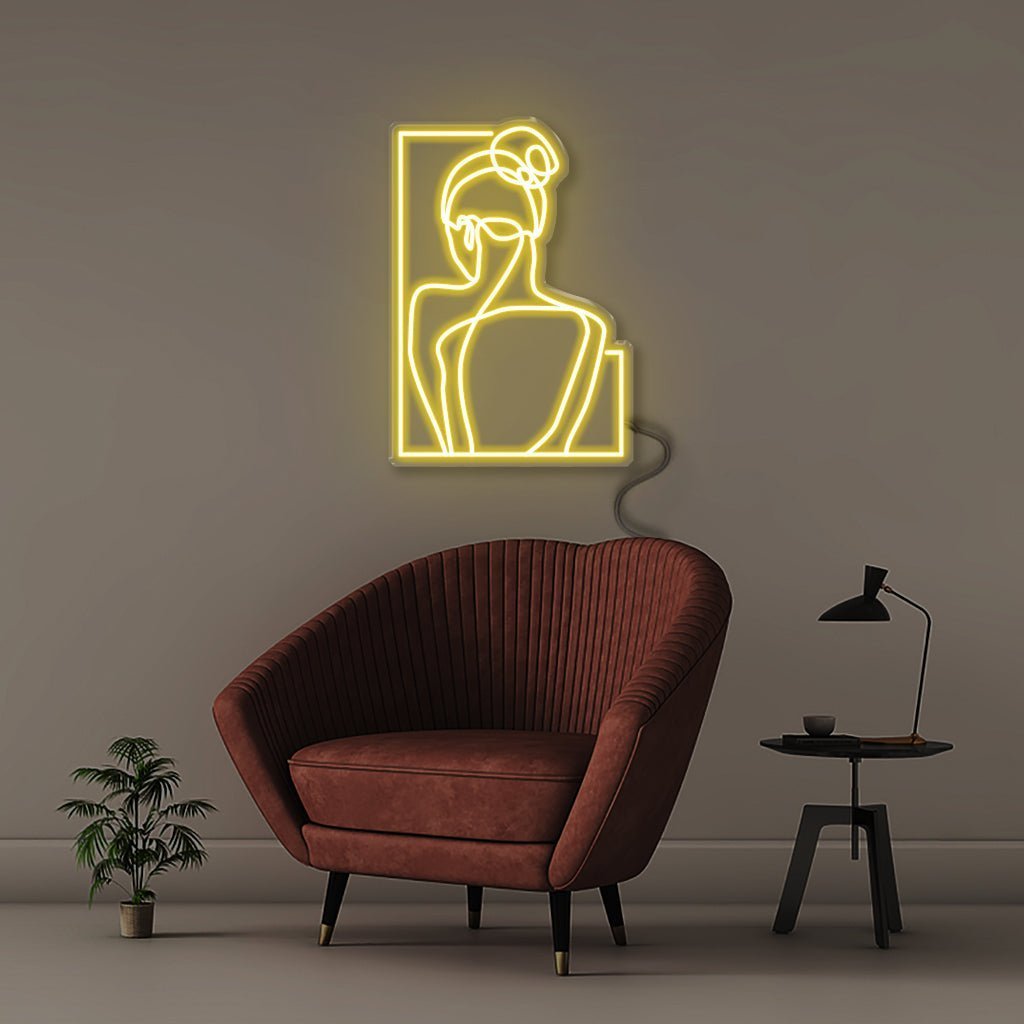 Woman - Neonific - LED Neon Signs - 75 CM - Yellow