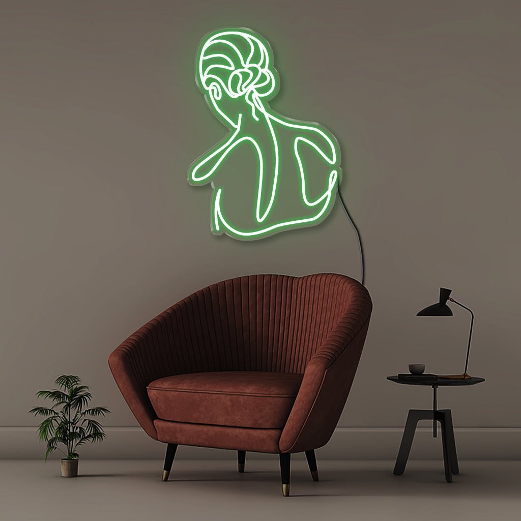 Womans Back - Neonific - LED Neon Signs - 75 CM - Green