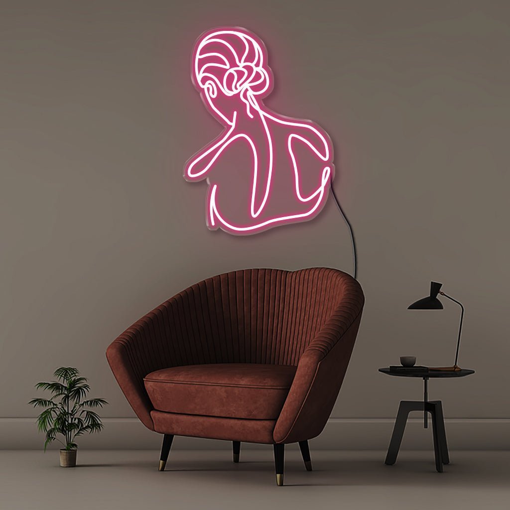 Womans Back - Neonific - LED Neon Signs - 75 CM - Pink