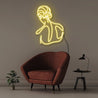 Womans Back - Neonific - LED Neon Signs - 75 CM - Yellow