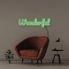 Wonderful - Neonific - LED Neon Signs - 100 CM - Green