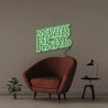 Word Hard Play Hard - Neonific - LED Neon Signs - 75 CM - Green